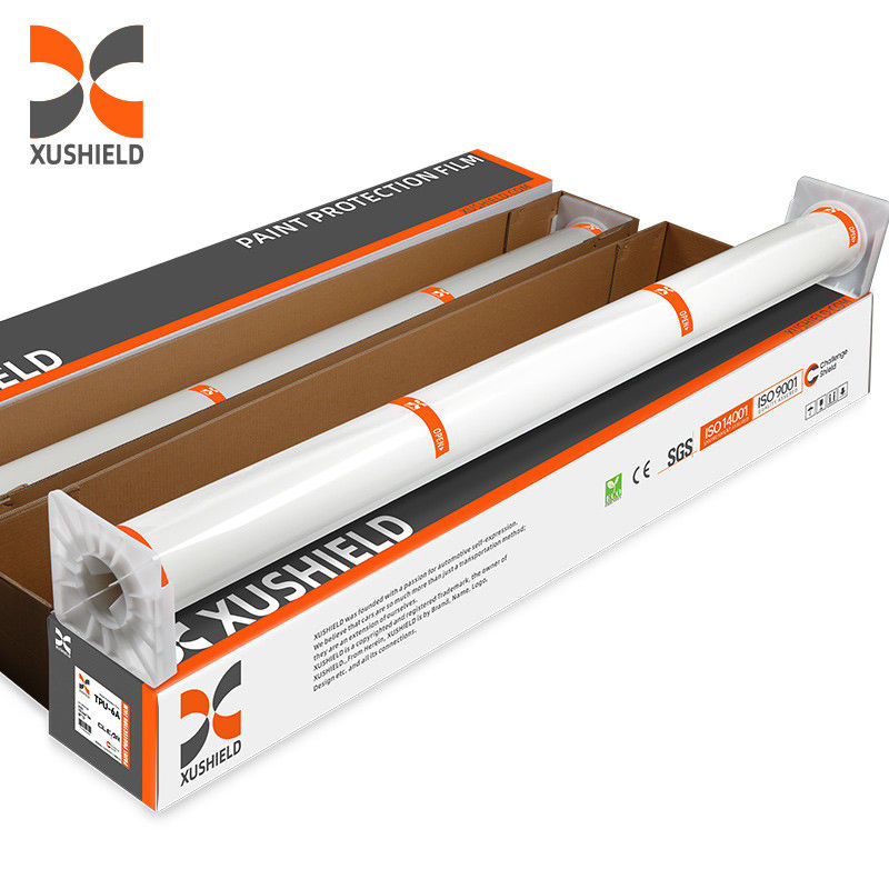 8.5mil Υψηλή γυαλιστερή υδροφοβικότητα υψηλής ποιότητας Αντί γρατζουνισμάτων Επισκευή θερμότητας Διαφανής προστατευτική ταινία χρώματος αυτοκινήτου TPU