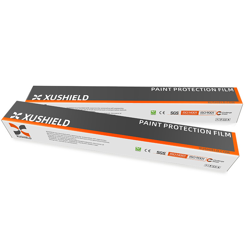 XUSHIELD 8.5mil Υψηλή γυαλιστερή υδροφοβικότητα υψηλής ποιότητας Αντί γρατζουνισμάτων Επισκευή θερμότητας Διαφανής προστατευτική ταινία χρώματος αυτοκινήτου TPU