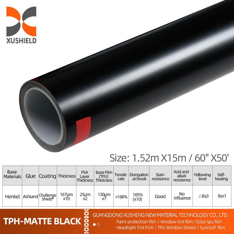 TPH 1.52*15M High Gloss Roll CLEAR Διαφανής κόλλημα χρώμα σώματος αυτοκινήτου Προστασία Ppf Film Tph