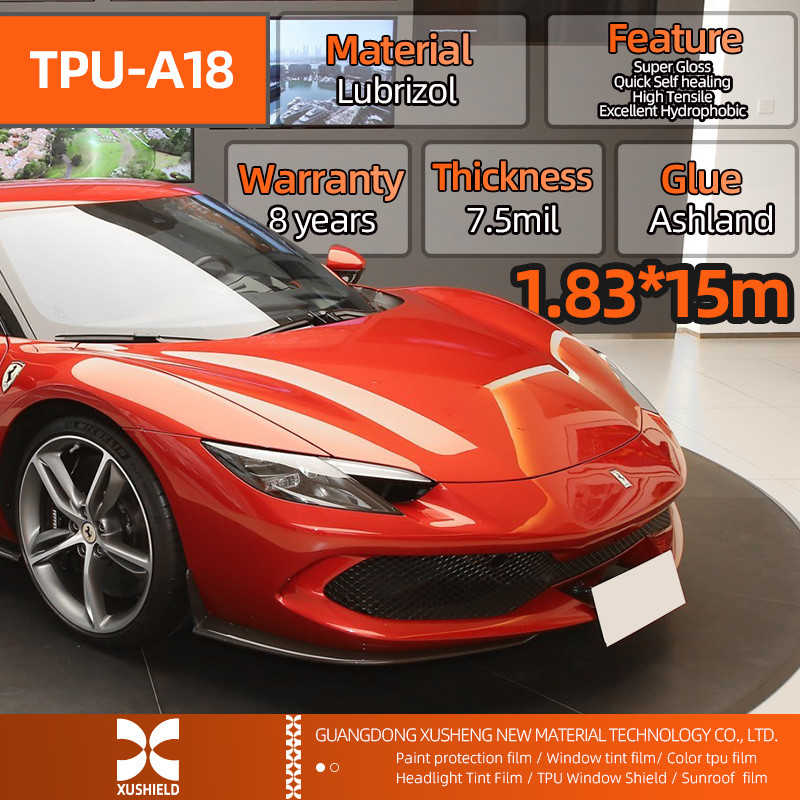 XUSHIELD Φόρμα PPF Αυτοθεραπεία Φόρμα TPU Stealth Φόρμα Λάμψη Ματ Μαύρη Φόρμα Προστασίας Χρώματος Αυτοκινήτου Διαφανής Φόρμα Προστασίας Περιτύλιξης Αυτοκινήτου