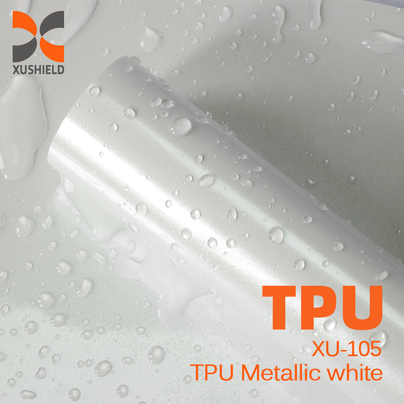 TPU Μεταλλική λευκή TPU χρωματιστή PPF ταινία Αυτοθεραπεία