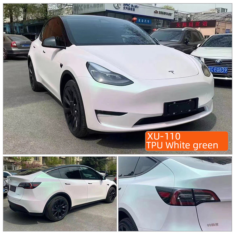 TPU Λευκό πράσινο 1.52m*15m πράσινο πορτοκαλί γκρι θερμότητα αυτοθεραπεία tpu PPF αλλαγή χρώματος ppf αυτοκινητικό αντι γρατζουνιές χρώμα αυτοκινήτου προστατευτική ταινία επιφάνειας