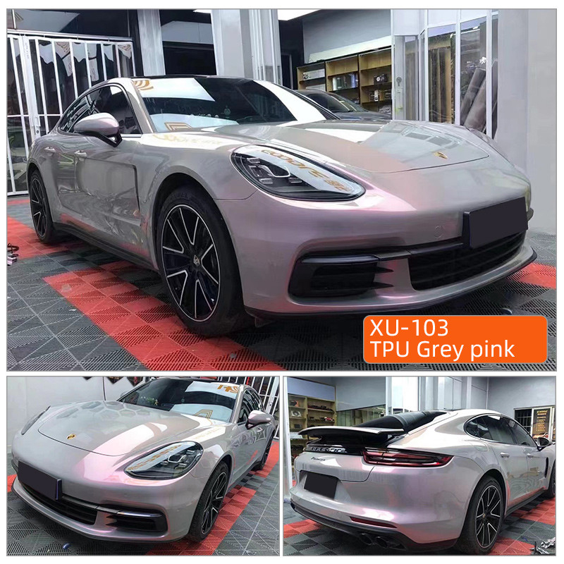 TPU Grey ροζ άμεση επούλωση premium full roll διαφανές TPU περιτύλιγμα αυτοκινήτου ppf προστατευτικές ταινίες βαφής αυτοκινήτων