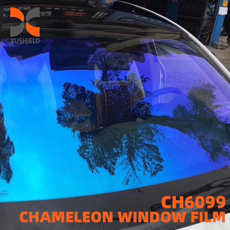 CH6099 Γαλάζιο Πορφυρό Χαμαιλέων Tint 2Mil Θερμότητα συρρικνώνεται Αλλαγή χρώματος Χαμαιλέων Φιλμ για το παρμπρίζ αυτοκινήτου