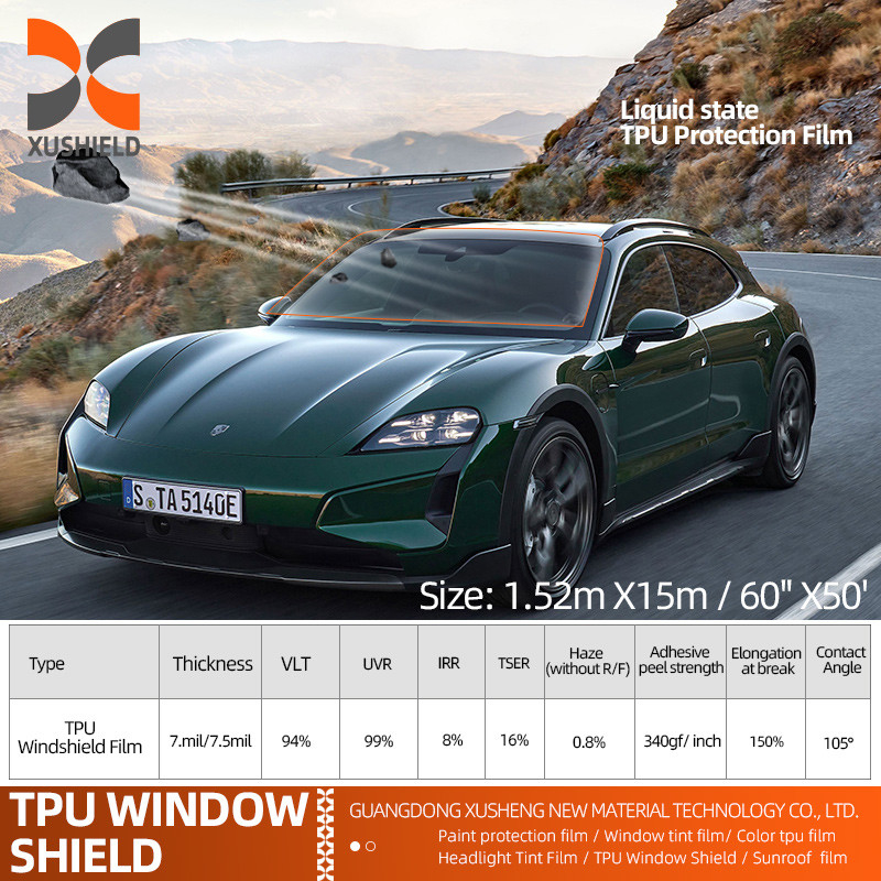 Υγρότητα προστατευτική TPU Sunroof PPF Ασφαλής οδήγηση αντι γρατζουνιές για αυτοκίνητο γυαλί TPU προστατευτικές ταινίες παρμπρίζ