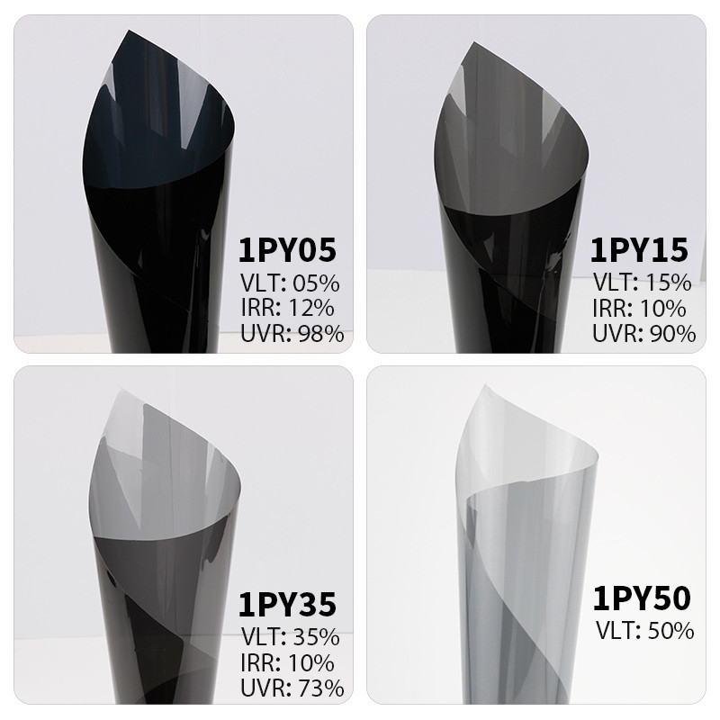 1.52*30m UV PROOf Ασφάλεια αυτοκινήτου 1στρώμα Carbon Roll Αυτοκινητιστικό γυαλί παράθυρο Ηλιακή ταινία χρώματος