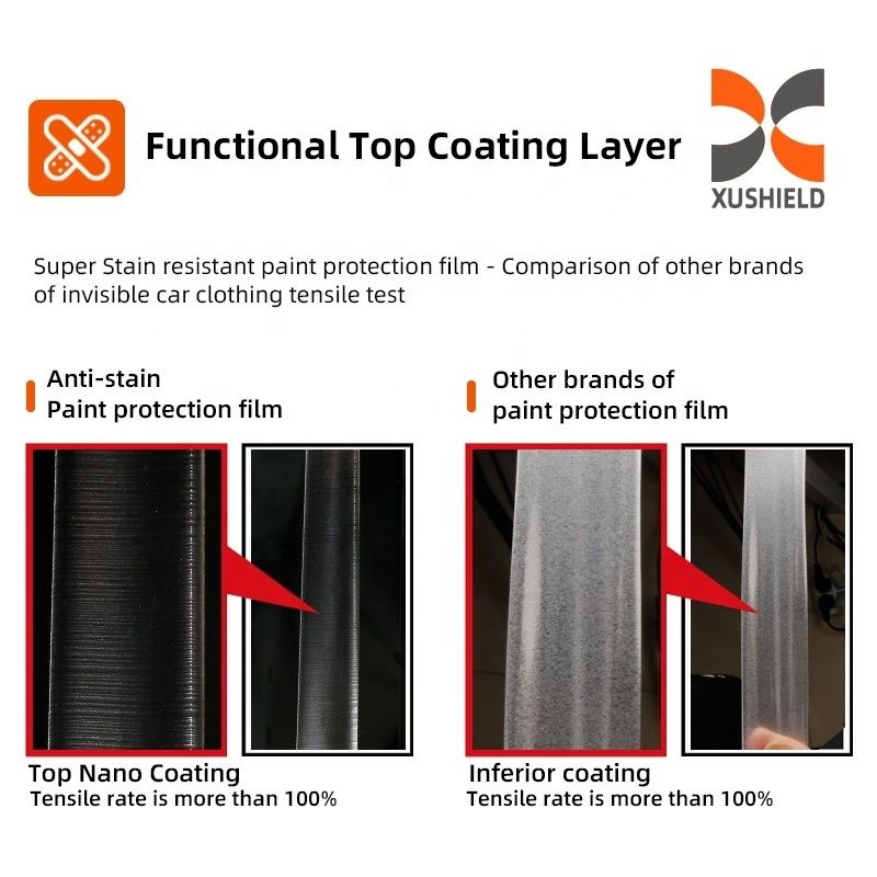 Φόρμα TPH PPF 6Mil-7.5Mil Διαφανής νανοκεραμική βαφή προστασίας για αυτοκίνητα